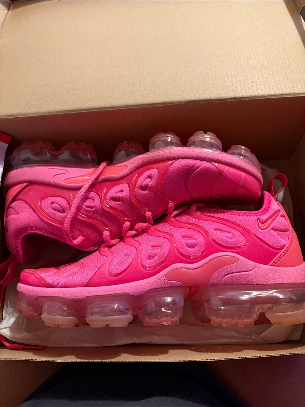 Nike Pink Women's VaporMax-Style Cushioned Sneakers